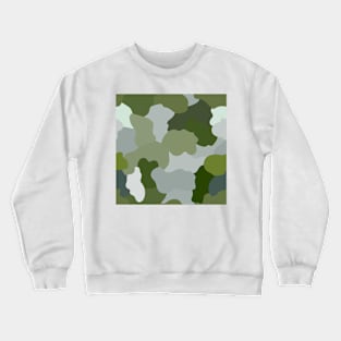 Military camouflage with green shades for army background Crewneck Sweatshirt